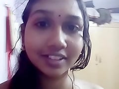 Horny Tamil girl showing to her Boy Friend
